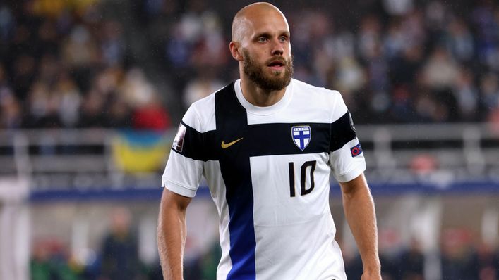 All-time leading scorer Teemu Pukki is pushing for a start for Finland.