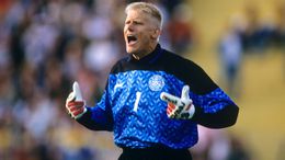 England's attack were unable to find a way past Peter Schmeichel when they faced Denmark at Euro 92