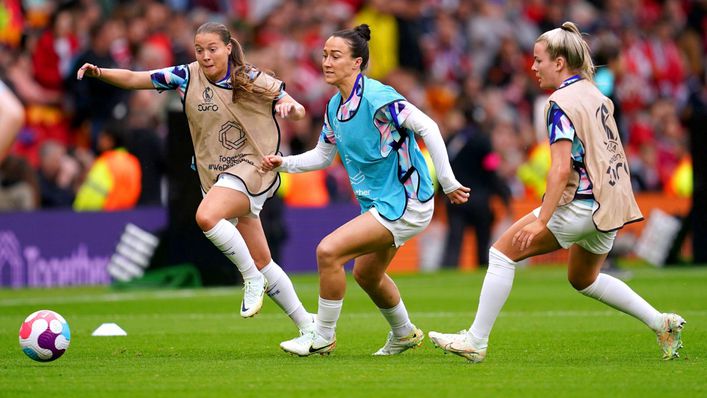 Sarina Wiegman's Lionesses warm up ahead of their opening group game at Women's Euro 2022