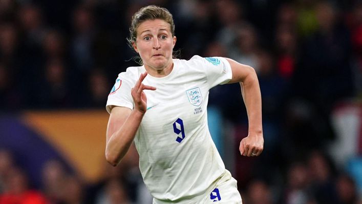England striker Ellen White worked tirelessly up front