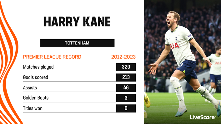 Harry Kane is second in the Premier League's all-time goalscoring charts