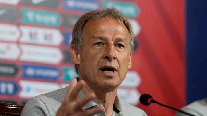 Jurgen Klinsmann is eyeing his first win since taking charge of South Korea