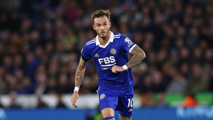 Leicester's James Maddison will look to continue his fine run of form against the Cherries