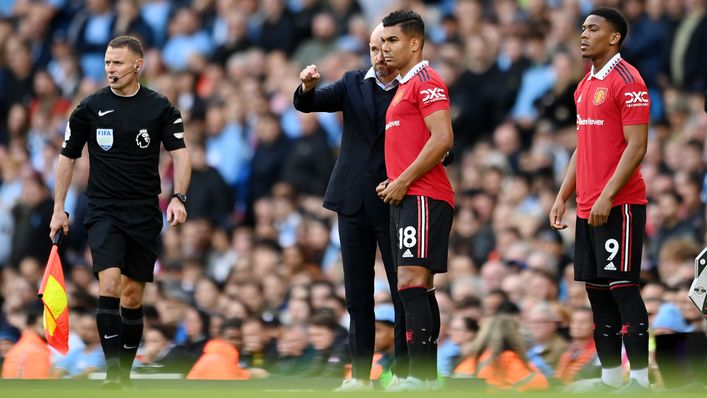 Casemiro has been limited to substitute appearances in the Premier League for Manchester United
