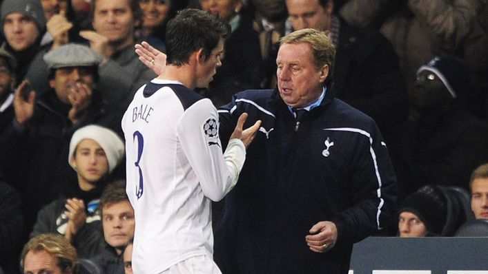 Harry Redknapp worked with Gareth Bale when he was still a young left-back