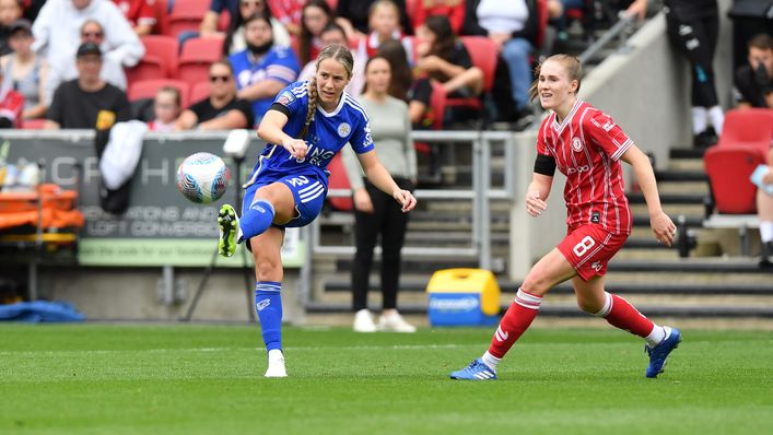 Amy Rodgers was in action as Bristol City were beaten by Leicester last weekend