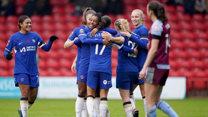 Chelsea thrashed Aston Villa in the Women's Super League on Saturday