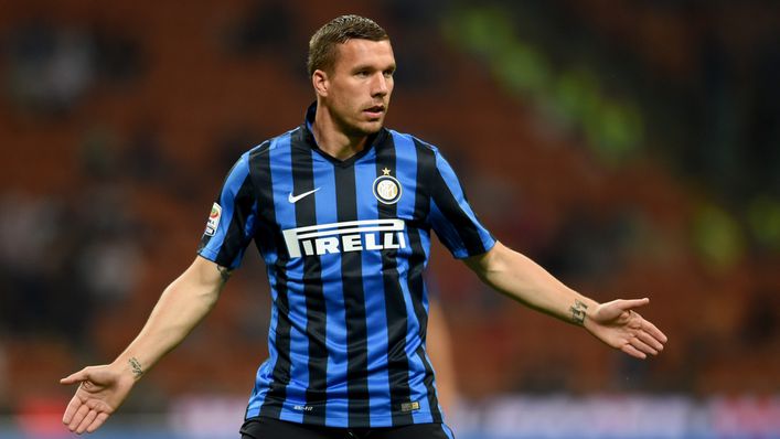 Lukas Podolski spent a short stint on loan in Milan