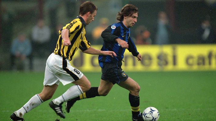 Andrea Pirlo is a forgotten face in an Inter Milan shirt