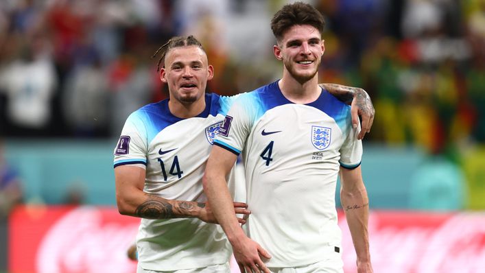 Kalvin Phillips and Declan Rice are colleagues at international level