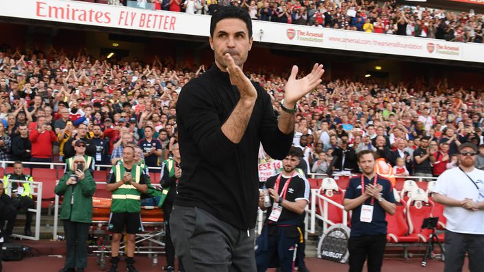 Mikel Arteta's Arsenal are chasing the Premier League title