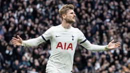 Timo Werner scored his first Tottenham goal against Crystal Palace