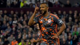 Ayoub El Kaabi helped put Olympiacos in a strong position by scoring a hat-trick at Villa Park