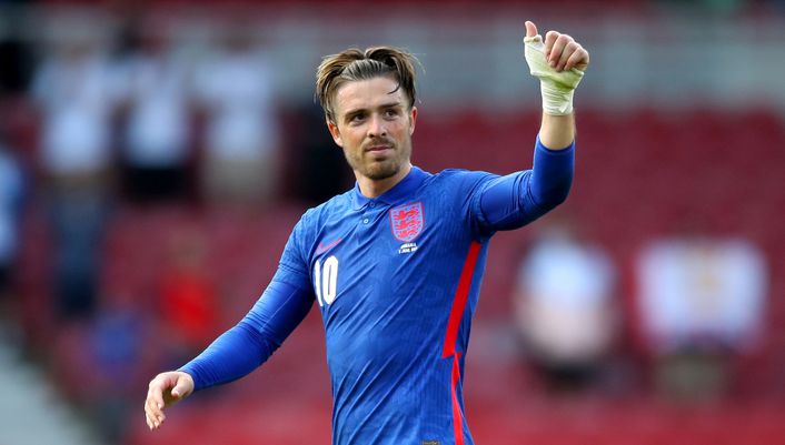 Jack Grealish is one of the contenders to play alongside Harry Kane for England in Euro 2020