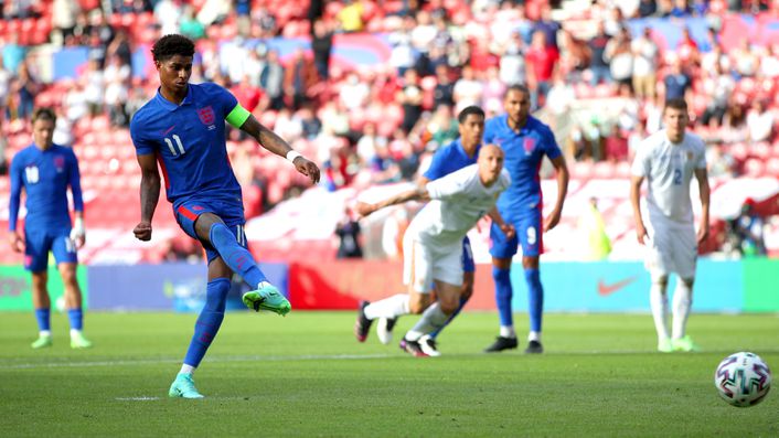 Will Marcus Rashford be in the starting line-up when England run out at Wembley on Sunday?