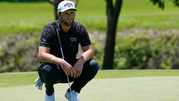 Jon Rahm was six shots clear of the field when forced to withdraw from the Memorial Tournament on Saturday