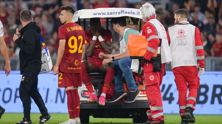 Tammy Abraham left the field with an injury against Spezia