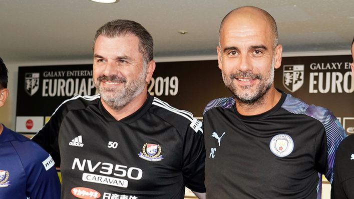 Ange Postecoglou has been praised by Pep Guardiola