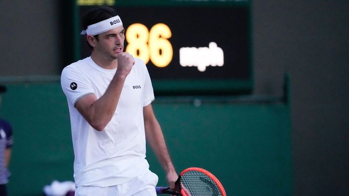 Taylor Fritz showed his good form on grass by winning the Eastbourne title in the build up to Wimbledon