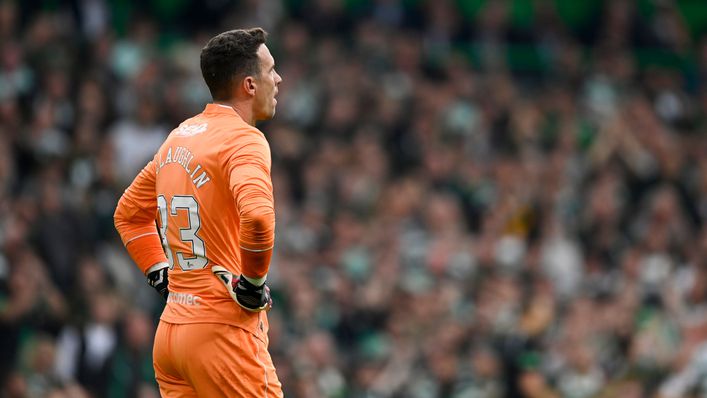 Rangers goalkeeper Jon McLaughlin has come under pressure for his display at Celtic