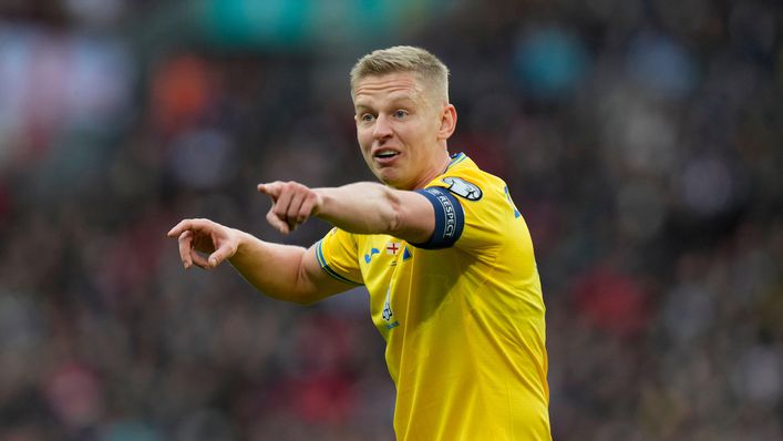 The return to fitness of Oleksandr Zinchenko will provide Ukraine with a huge boost