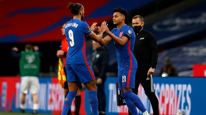 Arsenal are set to target England pair Dominic Calvert-Lewin (left) and Ollie Watkins (right)