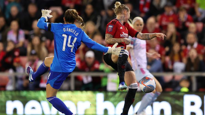 Sabrina D'Angelo's error allowed Leah Galton to score Manchester United's equaliser