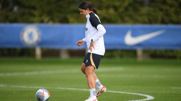 Sam Kerr is poised to return for Chelsea against Manchester City