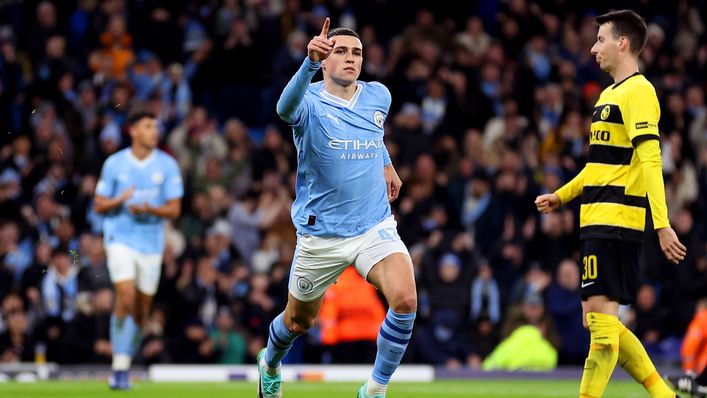 Phil Foden scored in Manchester City's comfortable win over Young Boys