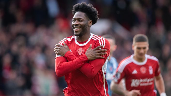 Ola Aina scored his first Nottingham Forest goal against Aston Villa