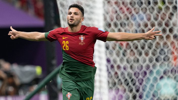 Goncalo Ramos netted a superb hat-trick for Portugal in his first World Cup start