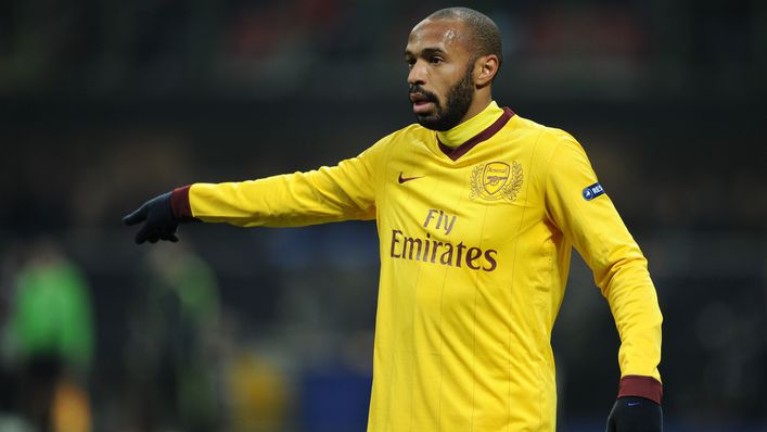 Thierry Henry scored a record 228 goals for Arsenal