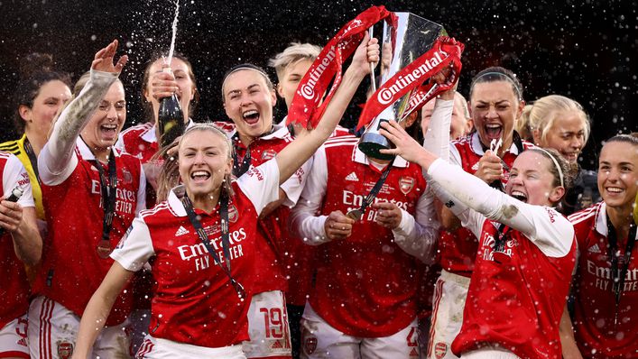 Leah Williamson lifted the Continental Cup with Arsenal last weekend