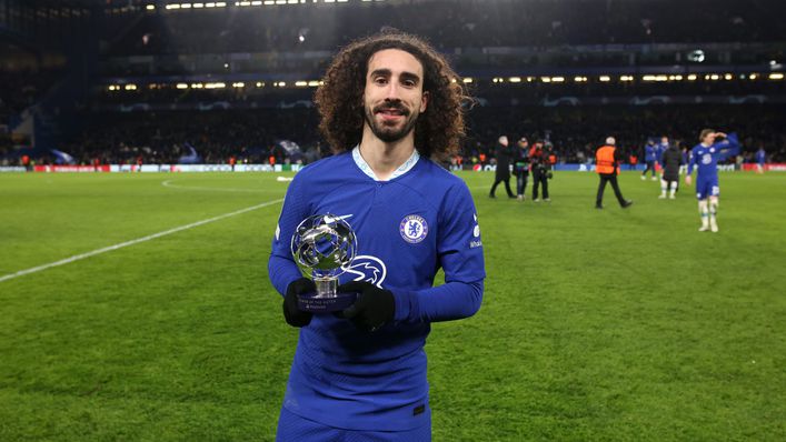 Marc Cucurella was rewarded with the Player of the Match award last night