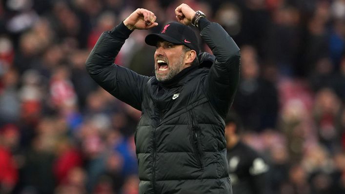 Jurgen Klopp knows Liverpool will go top of the Premier League with victory over Manchester City on Sunday