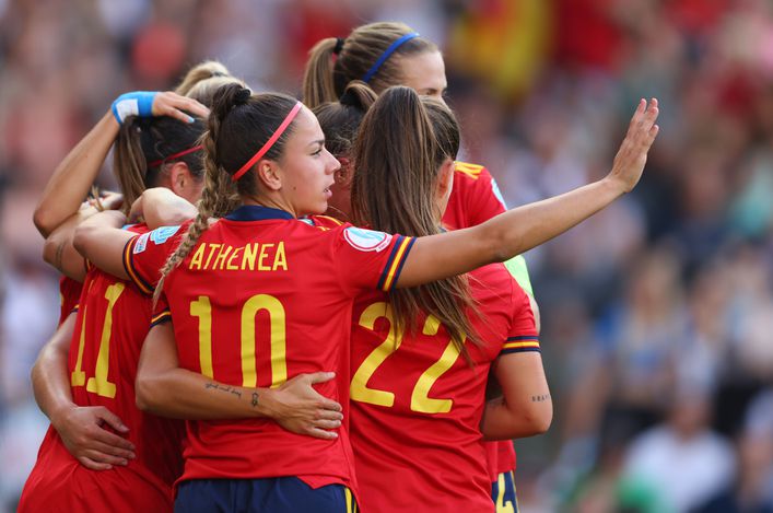Spain fell behind inside a minute against Finland before cruising to victory in Milton Keynes