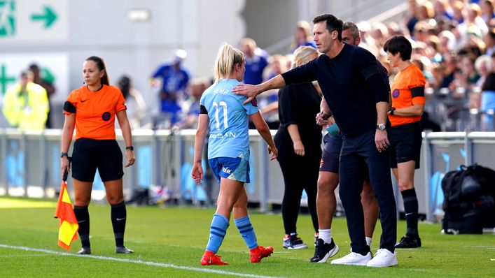 Lauren Hemp's second yellow card saw Gareth Taylor's side reduced to nine players