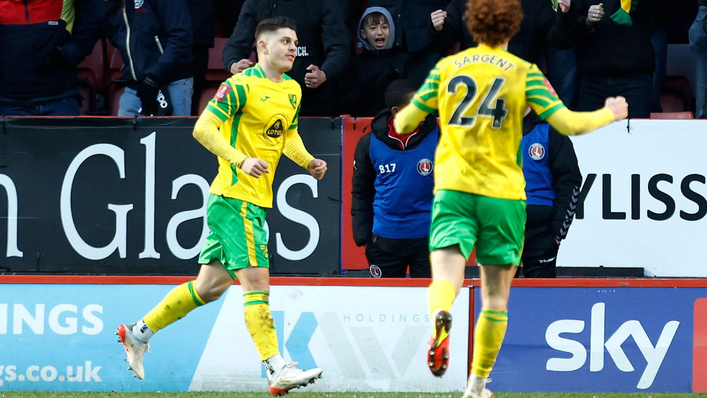 Milot Rashica scored Norwich's first goal in 40 days