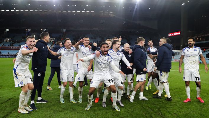 League Two Stevenage enjoyed a memorable FA Cup night at Villa Park