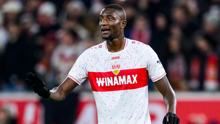 Stuttgart striker Serhou Guirassy limped off for Guinea last night