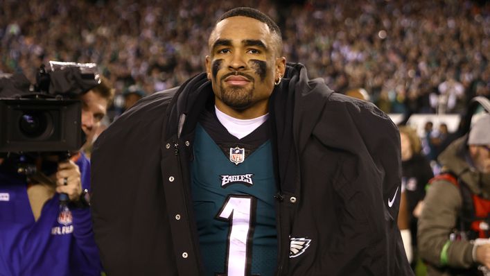 Philadelphia Eagles quarterback Jalen Hurts will play his first Super Bowl on Sunday