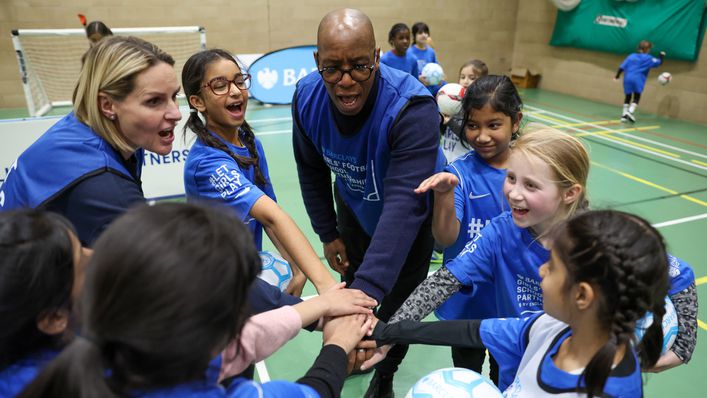 Kelly Smith and Ian Wright were also involved in the Biggest Ever Football Session