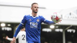 James Maddison scored a penalty in Leicester's 5-3 loss at Fulham