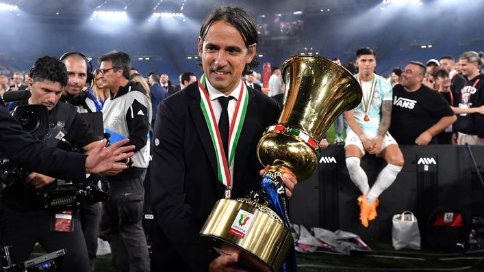 Inter Milan manager Simone Inzaghi is proving to be a cup specialist