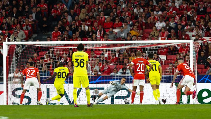 Romelu Lukaku scored from the spot as Inter Milan won 2-0 at Benfica