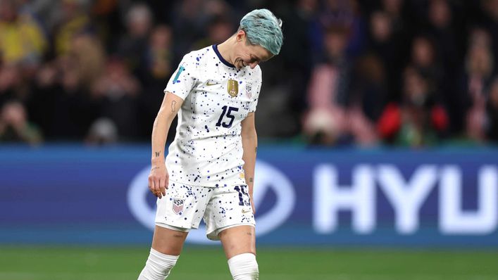 Megan Rapinoe missed her penalty in USA's shootout defeat to Sweden