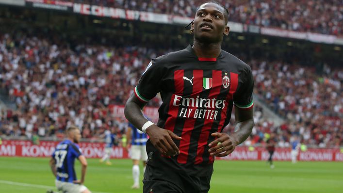 Rafael Leao netted a brace in last Saturday's Milan derby