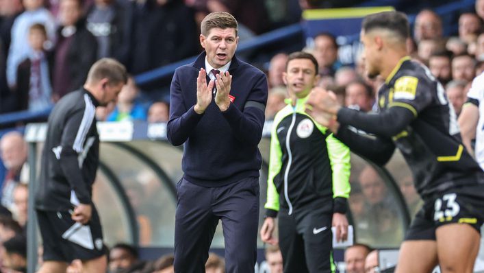 Steven Gerrard's side have scored just six goals in eight games this season