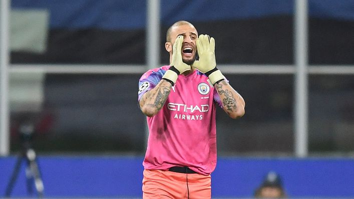 Kyle Walker took the gloves for Manchester City against Atalanta in 2019