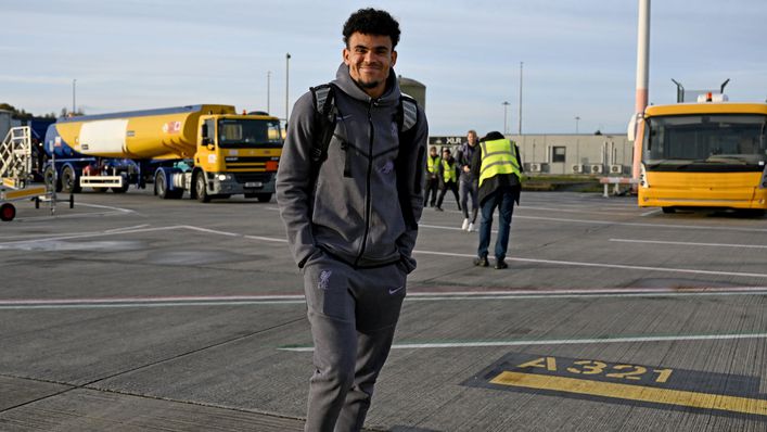Luis Diaz has travelled with the Liverpool squad for their Europa League match against Toulouse this evening
